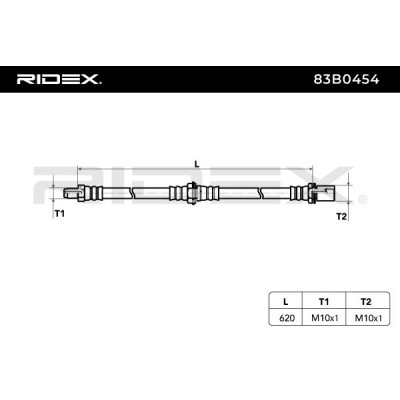 Bremsschlauch RIDEX 83B0454 83B0454 - foto 6