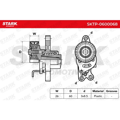 Spannarm Keilrippenriemen Stark SKTP-0600068 SKTP-0600068 - foto 8