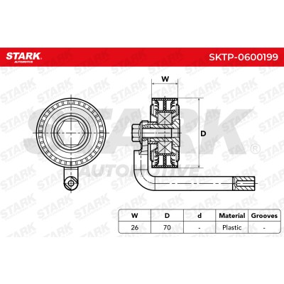 Spannarm Keilrippenriemen Stark SKTP-0600199 SKTP-0600199 - foto 9