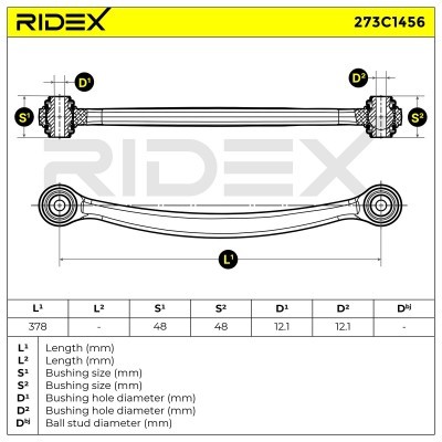 Querlenker RIDEX 273C1456 273C1456 - foto 7