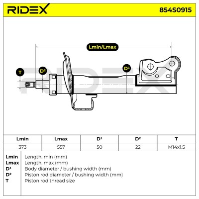 Stoßdämpfer RIDEX 854S0915 854S0915 - foto 6