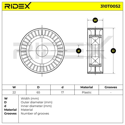 Spannarm Keilrippenriemen RIDEX 310T0052 310T0052 - foto 6