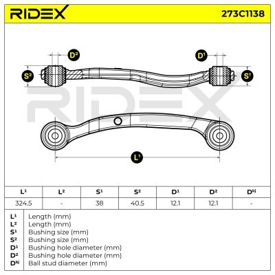 Querlenker RIDEX 273C1138 273C1138 - foto 6