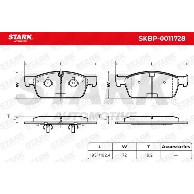 Bremsbeläge Satz Stark SKBP-0011728 SKBP-0011728 - foto 5