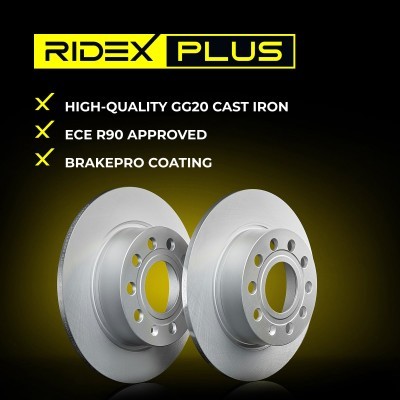 Bremsscheibe RIDEX 82B0009P 82B0009P - foto 10