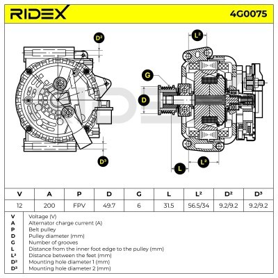 Generator RIDEX 4G0075 4G0075 - foto 7