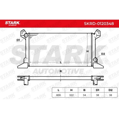 Kühler, Motorkühlung Stark SKRD-0120348 SKRD-0120348 - foto 4