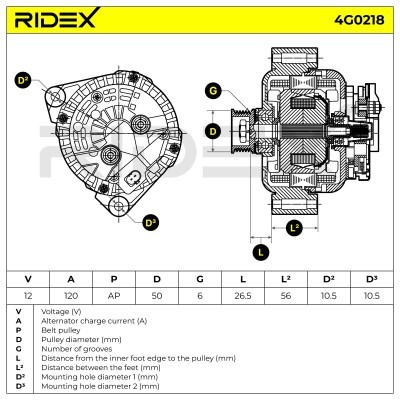 Generator RIDEX 4G0218 4G0218 - foto 5