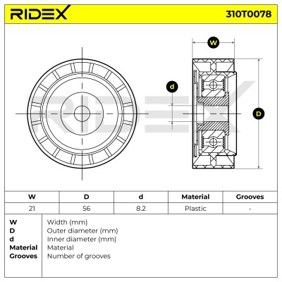 Spannarm Keilrippenriemen RIDEX 310T0078 310T0078 - foto 6