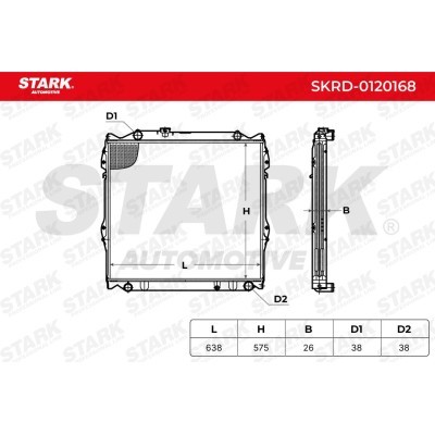 Kühler, Motorkühlung Stark SKRD-0120168 SKRD-0120168 - foto 3