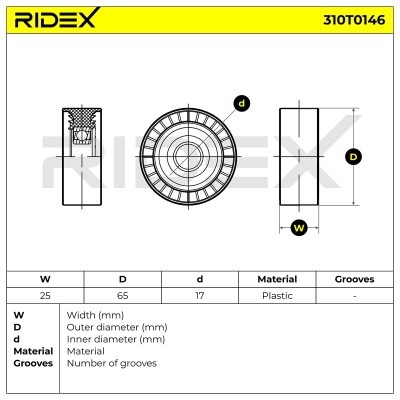 Spannarm Keilrippenriemen RIDEX 310T0146 310T0146 - foto 6