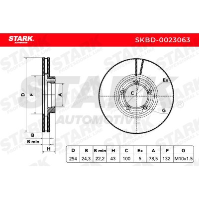 Bremsscheibe Stark SKBD-0023063 SKBD-0023063 - foto 5