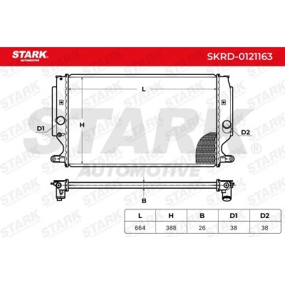 Kühler, Motorkühlung Stark SKRD-0121163 SKRD-0121163 - foto 5