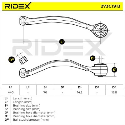 Querlenker RIDEX 273C1913 273C1913 - foto 5