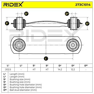 Querlenker RIDEX 273C1014 273C1014 - foto 5
