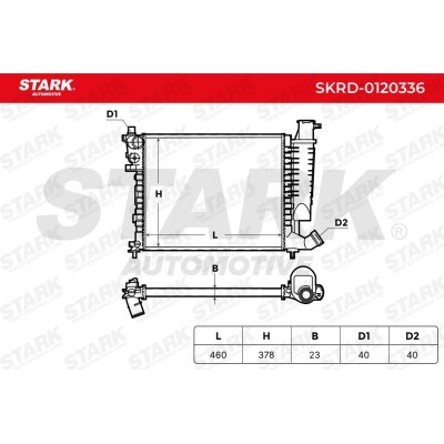 Kühler, Motorkühlung Stark SKRD-0120336 SKRD-0120336 - foto 4