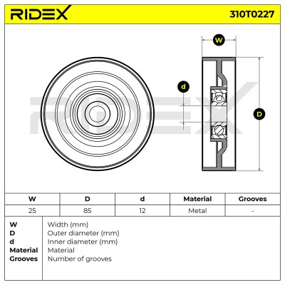 Spannarm Keilrippenriemen RIDEX 310T0227 310T0227 - foto 6