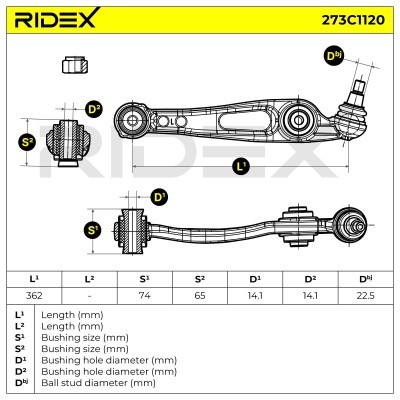 Querlenker RIDEX 273C1120 273C1120 - foto 5
