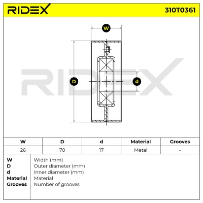 Spannarm Keilrippenriemen RIDEX 310T0361 310T0361 - foto 6