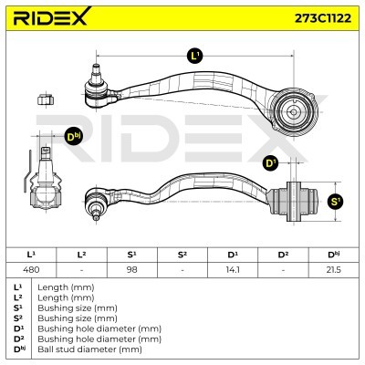 Querlenker RIDEX 273C1122 273C1122 - foto 10