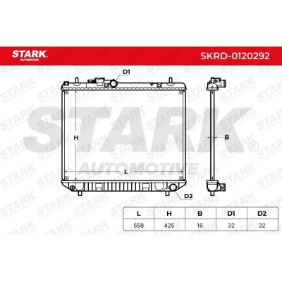 Kühler, Motorkühlung Stark SKRD-0120292 SKRD-0120292 - foto 3