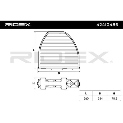 Filter, Innenraumluft RIDEX 424I0486 424I0486 - foto 7