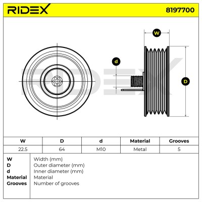 Spannarm Keilrippenriemen RIDEX 310T0119 310T0119 - foto 7