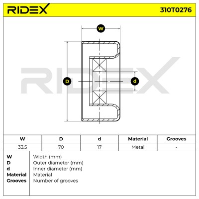 Spannarm Keilrippenriemen RIDEX 310T0276 310T0276 - foto 6