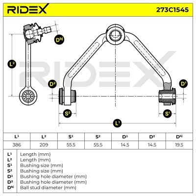 Querlenker RIDEX 273C1545 273C1545 - foto 7