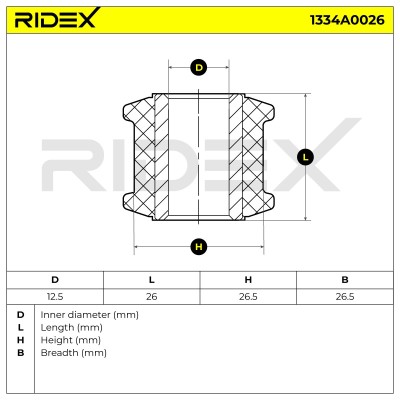 Lagerung, Stabilisator RIDEX 1334A0026 1334A0026 - foto 4