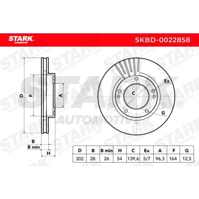 Bremsscheibe Stark SKBD-0022858 SKBD-0022858 - foto 5