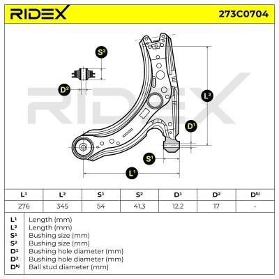 Querlenker RIDEX 273C0704 273C0704 - foto 5