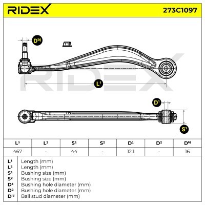 Querlenker RIDEX 273C1097 273C1097 - foto 6