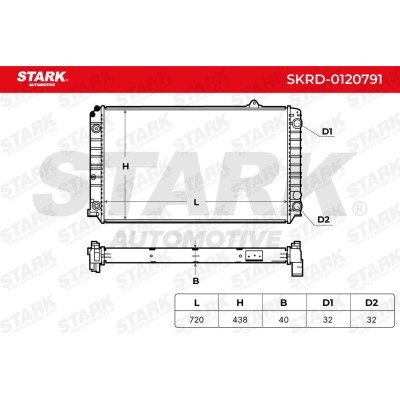 Kühler, Motorkühlung Stark SKRD-0120791 SKRD-0120791 - foto 8