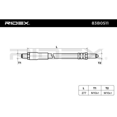 Bremsschlauch RIDEX 83B0511 83B0511 - foto 4