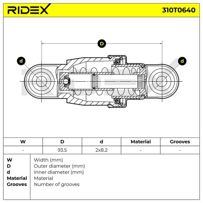 Spannarm Keilrippenriemen RIDEX 310T0640 310T0640 - foto 5