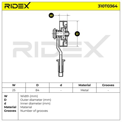 Spannarm Keilrippenriemen RIDEX 310T0364 310T0364 - foto 6