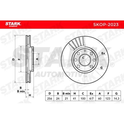 Bremsscheibe Stark SKOP-2023 SKOP-2023 - foto 4