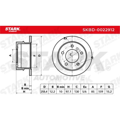 Bremsscheibe Stark SKBD-0022912 SKBD-0022912 - foto 5