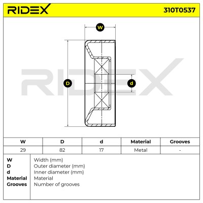 Spannarm Keilrippenriemen RIDEX 310T0537 310T0537 - foto 6