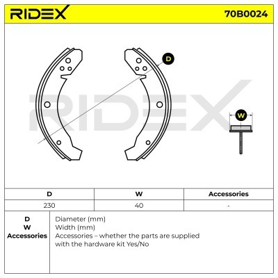Bremsbeläge Satz RIDEX 70B0024 70B0024 - foto 5