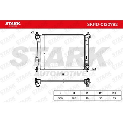 Kühler, Motorkühlung Stark SKRD-0120782 SKRD-0120782 - foto 5