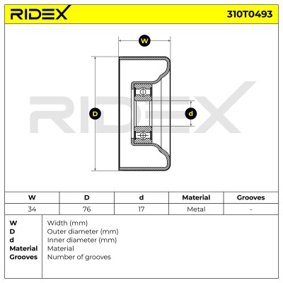 Spannarm Keilrippenriemen RIDEX 310T0493 310T0493 - foto 6