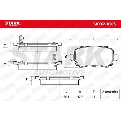 Bremsbeläge Satz Stark SKOP-1003 SKOP-1003 - foto 2