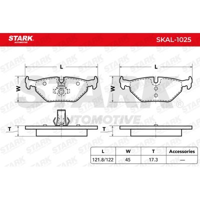 Bremsbeläge Satz Stark SKAL-1025 SKAL-1025 - foto 6