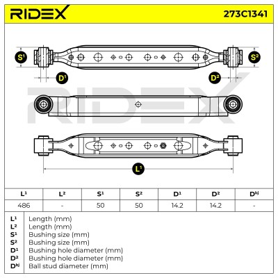 Querlenker RIDEX 273C1341 273C1341 - foto 6
