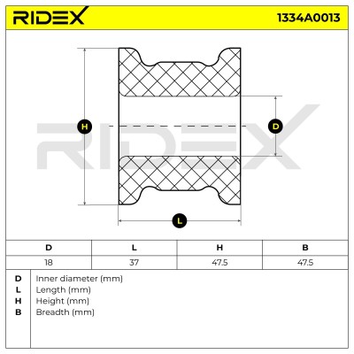 Lagerung, Stabilisator RIDEX 1334A0013 1334A0013 - foto 5