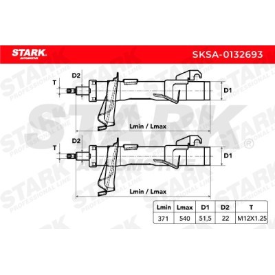 Stoßdämpfer Stark SKSA-0132693 SKSA-0132693 - foto 4