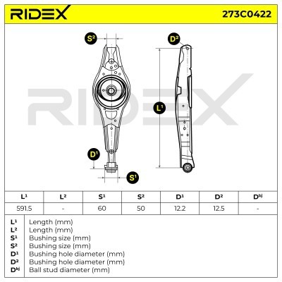 Querlenker RIDEX 273C0422 273C0422 - foto 9