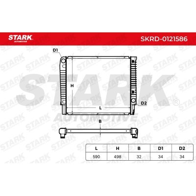 Kühler, Motorkühlung Stark SKRD-0121586 SKRD-0121586 - foto 5